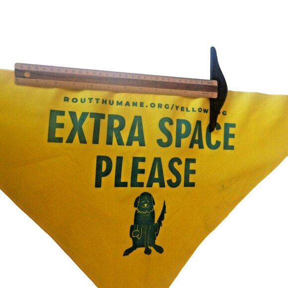 Dog Bandana Scarf Yellow Dog Extra space Open Space Routt County Colorado - Picture 9 of 11